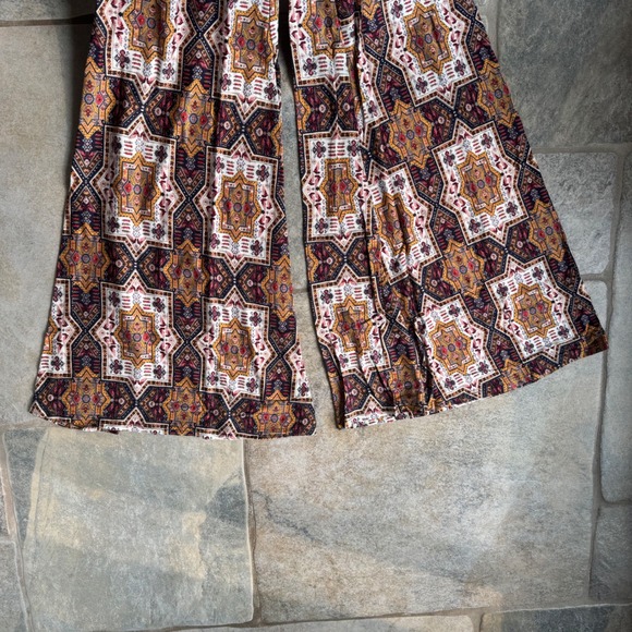 Blushing Heart Windsor Boho Flare Pants Size M NWT Stretchy Fall Festival Style - Picture 6 of 6